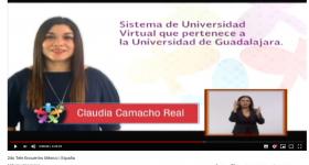 La académica Claudia Camacho Real habló sobre los esfuerzos de UDGVirtual para lograr la inclusión educativa
