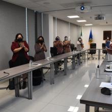 Asistentes durante la presentación del proyecto del estudiante